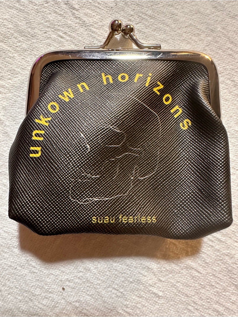 ⭐️ Unknown Horizons Black Kiss-Lock Coin Purse